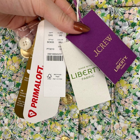 J. Crew Floral Mini Skirt - Green and Yellow - Picture 9 of 10